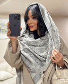 شال توری پرچ خوش رنگ و جذاب برای مجالس و مهمانی ها