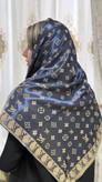 روسری جذاب مجلسی طرح LV (ال وی) سایز 130