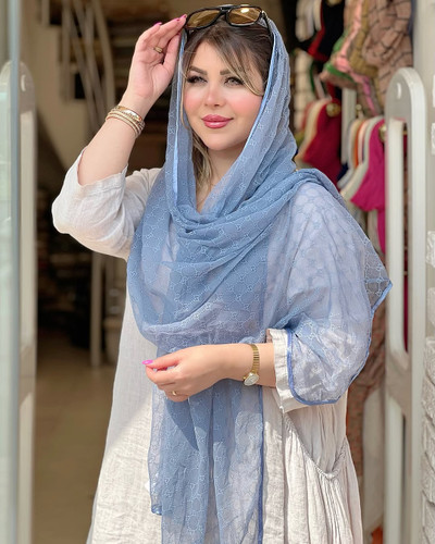 شال حریر پفکی طرح گوچی خوش طرح