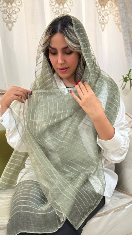 شال ویسکوز راه راه