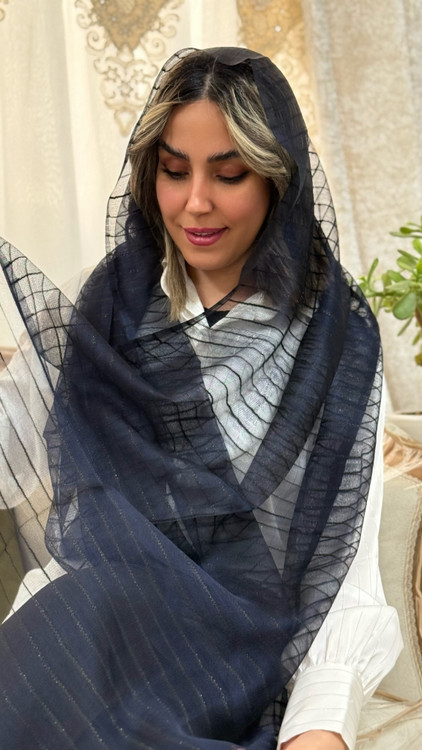 شال ویسکوز راه راه