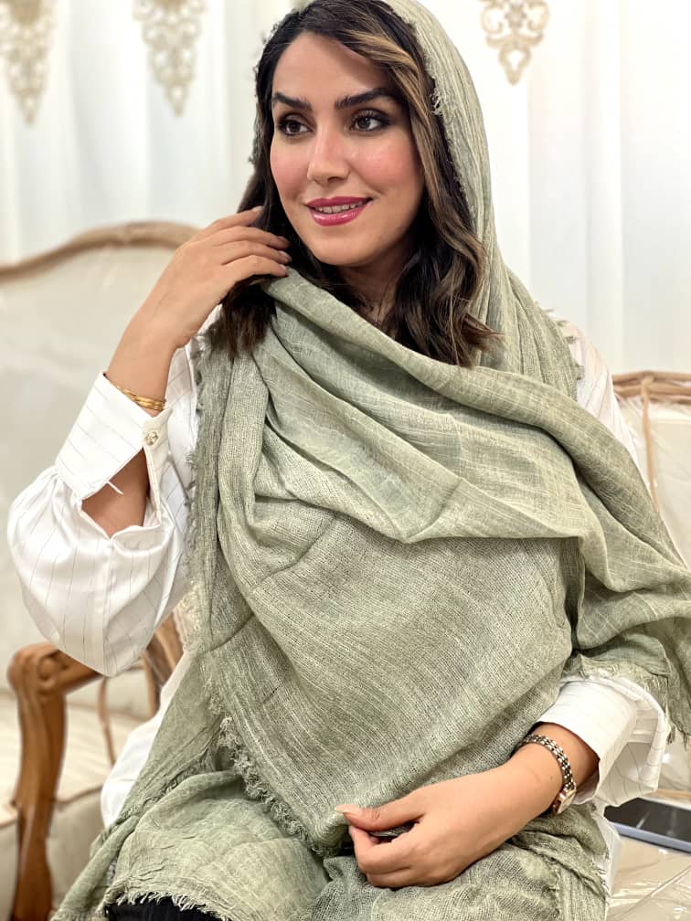 شال دور ریش فلورانس نخی خنک بهار و تابستانه