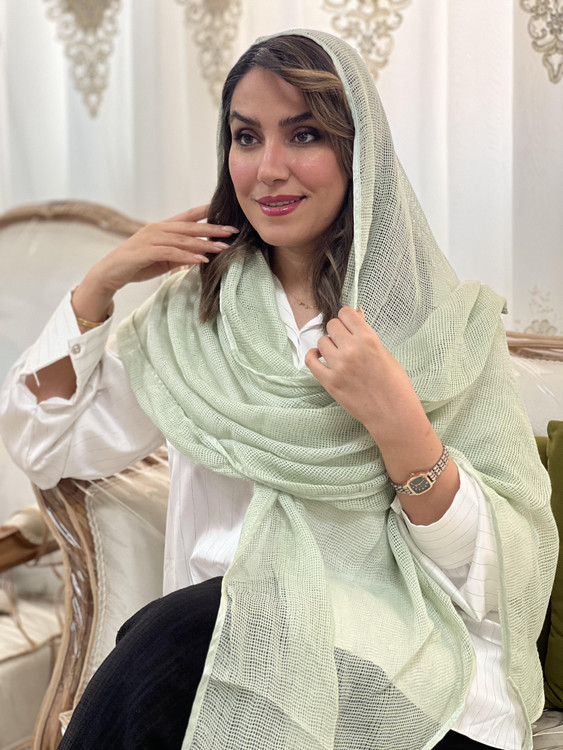 شال حصیری طرح ماهی بهار تابستانه خنک