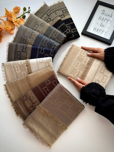 شال دو رو گوچی شاین دار وارداتی قسطی