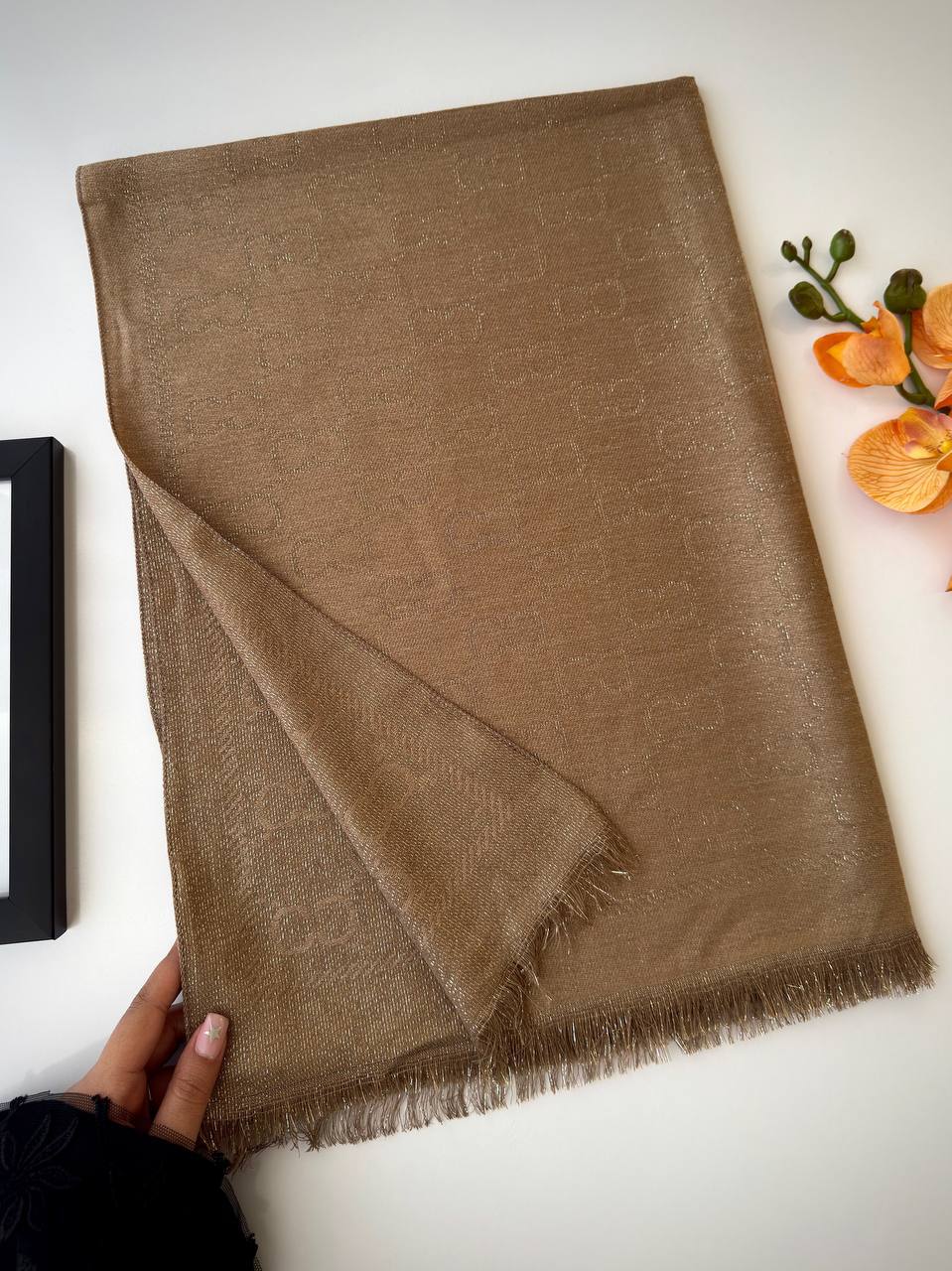 شال دو رو گوچی شاین دار وارداتی قسطی