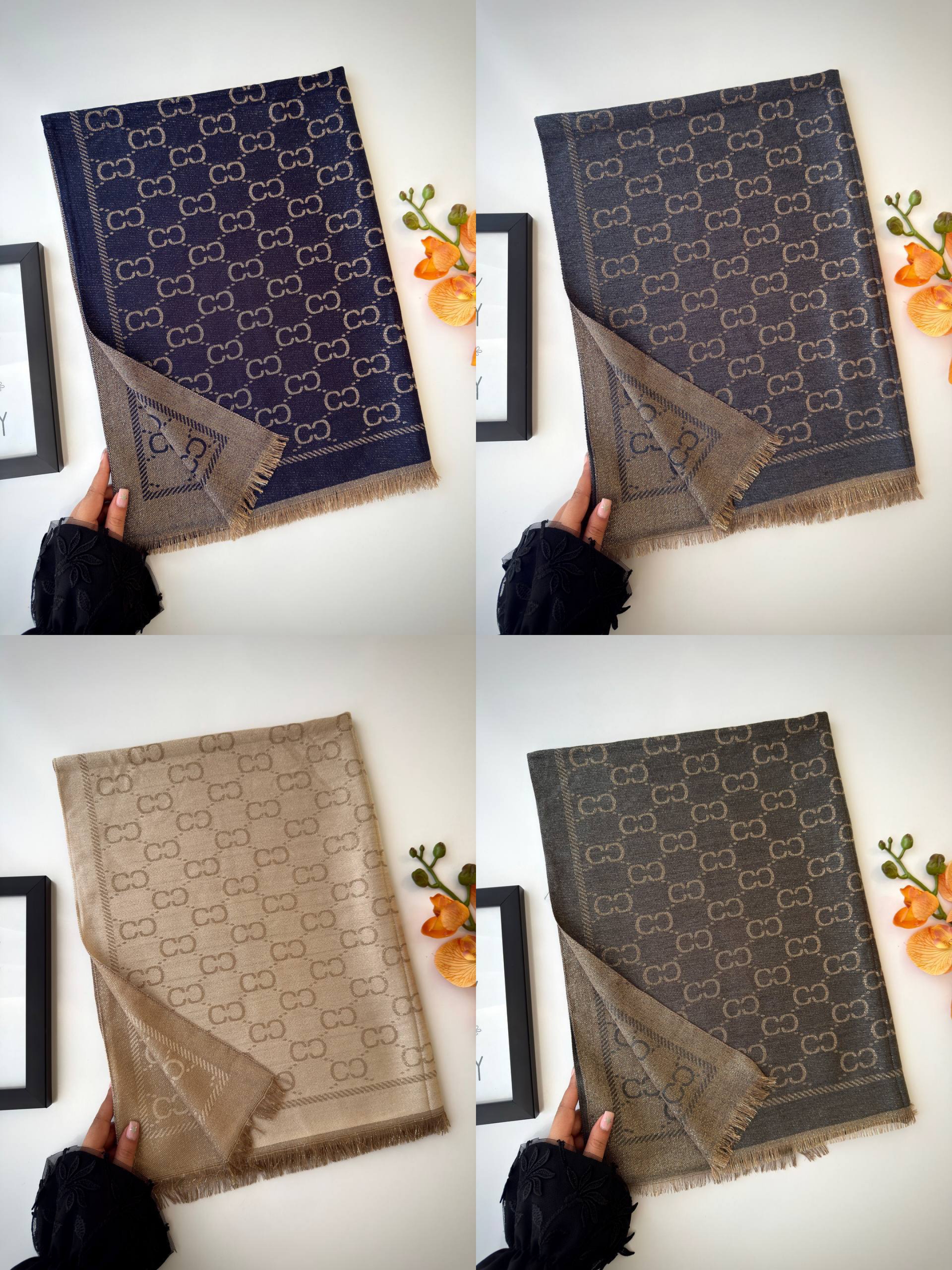 شال دو رو گوچی شاین دار وارداتی قسطی