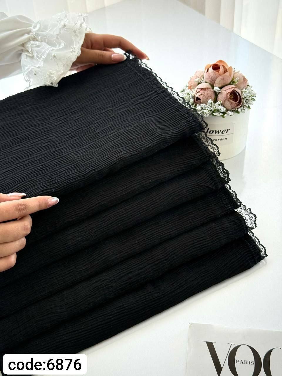 شال مشکی دور گیپور